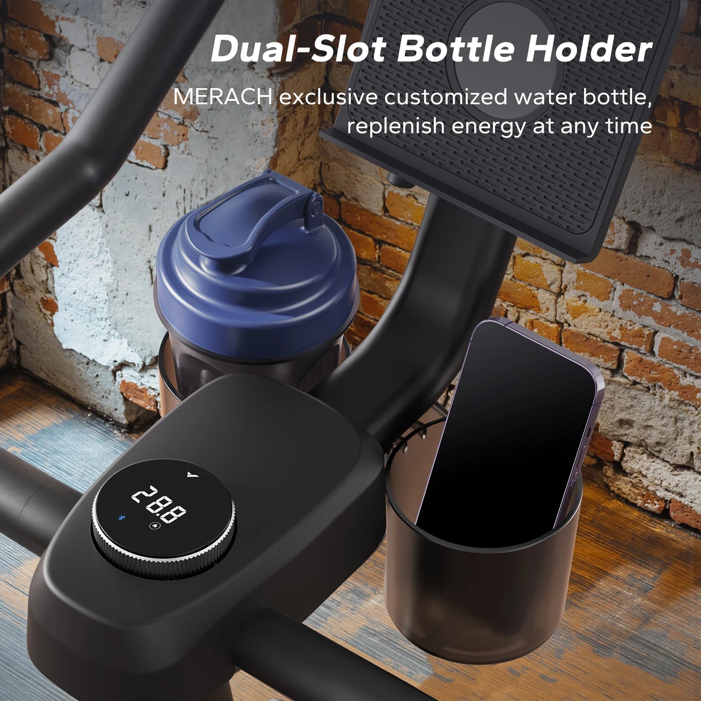 MERACH Magnetic Indoor Cycling Bike With Quiet Magnetic Brake System And App Guided Courses