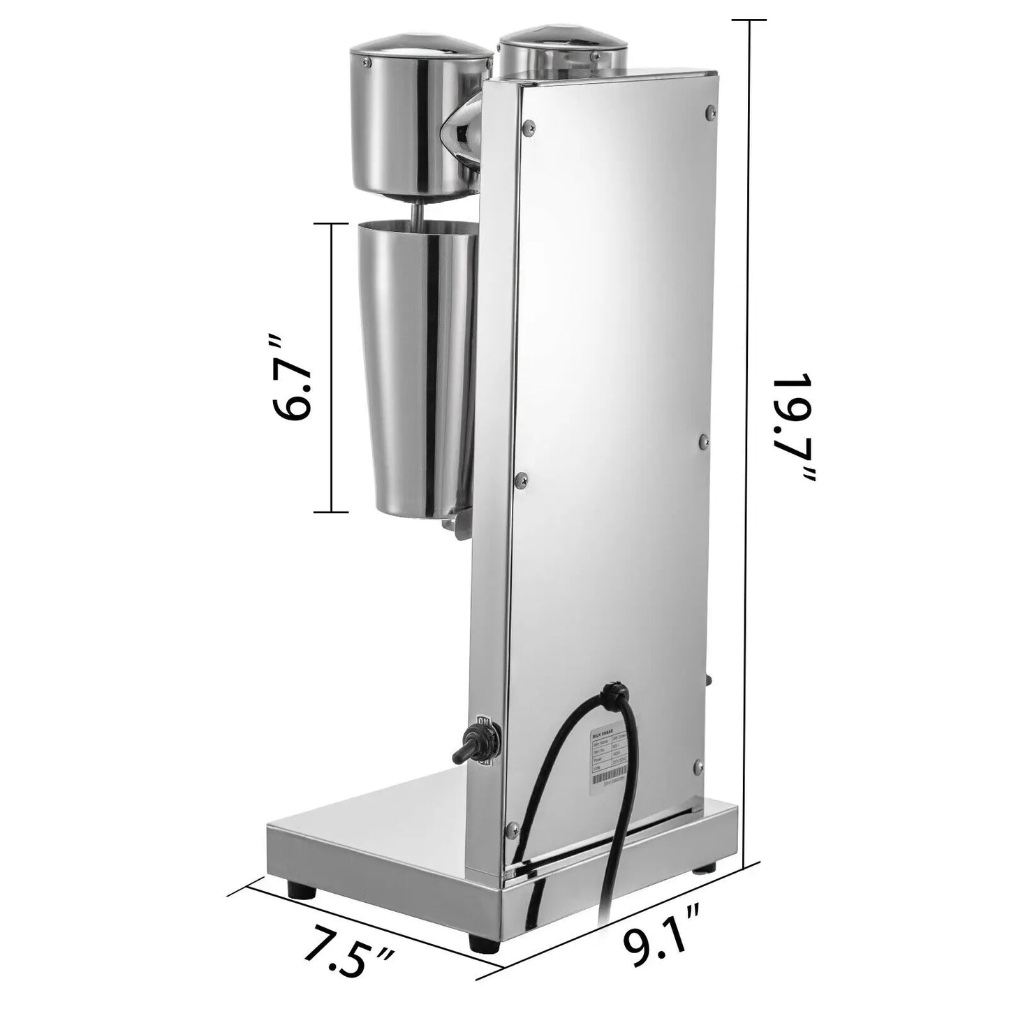 VEVOR Milk Shake Machine Auto Double Cup Shaker For Commercial