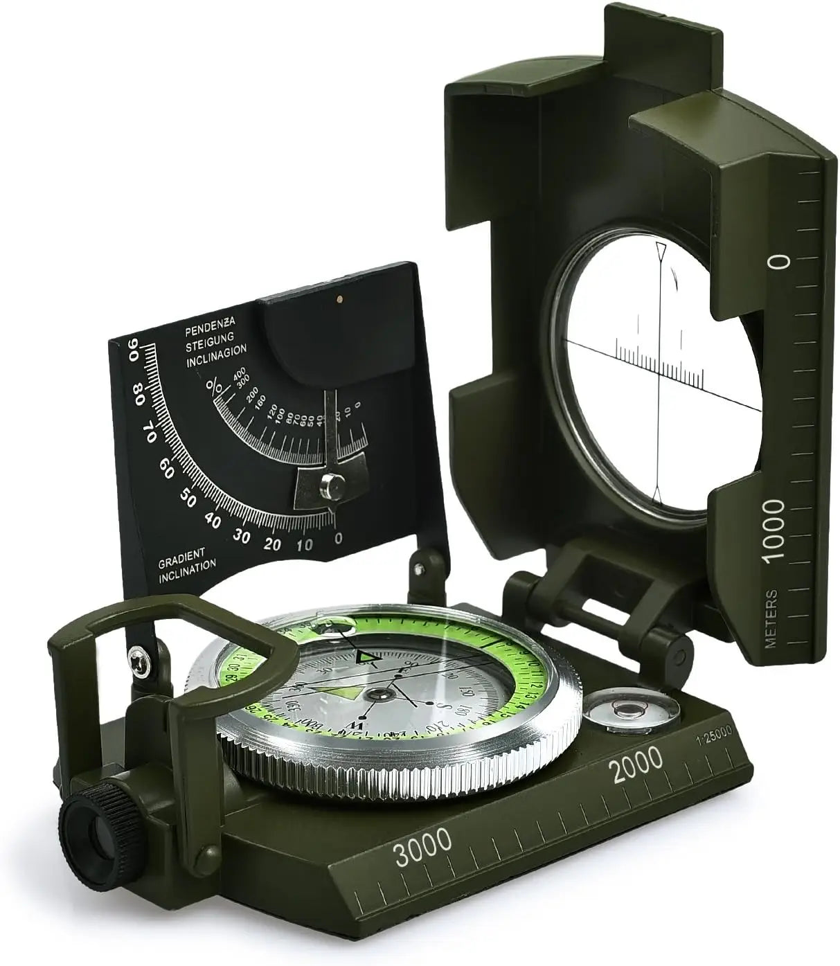 Proster Waterproof Hiking Compass With Fluorescent Scale