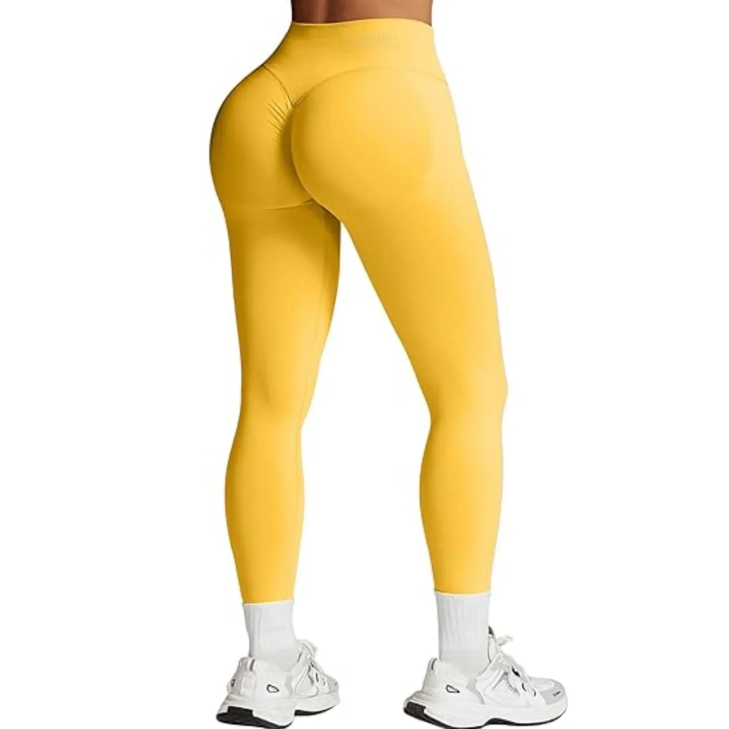 Women High Waist Yoga Training Pants With Logo Elastic