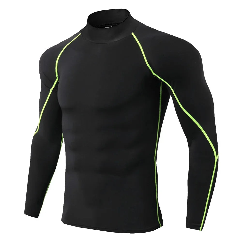 Mens Quick Dry Running Long Sleeve T Shirt For Gymwear