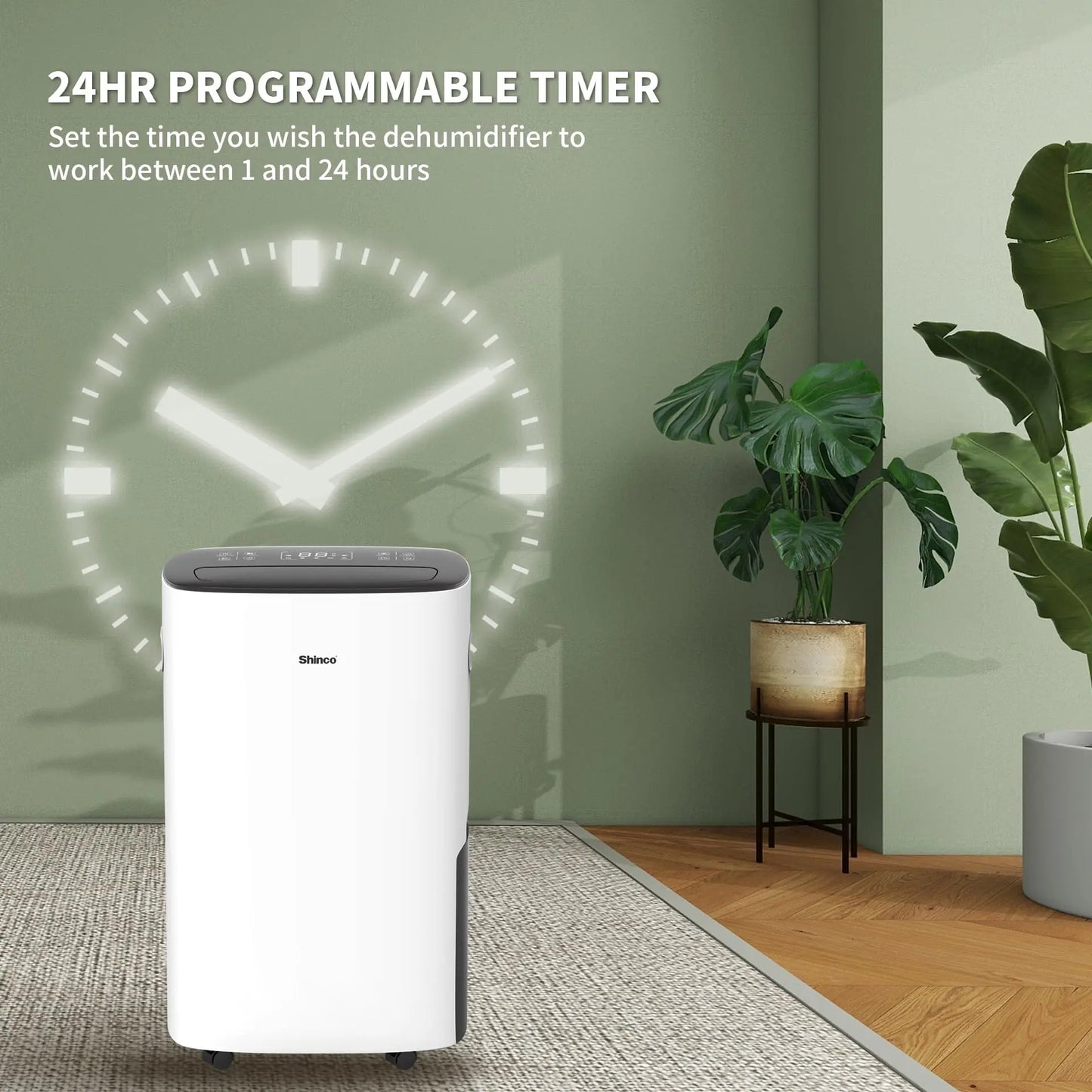 Shinco Dehumidifier For Home And Basements With Drain Hose