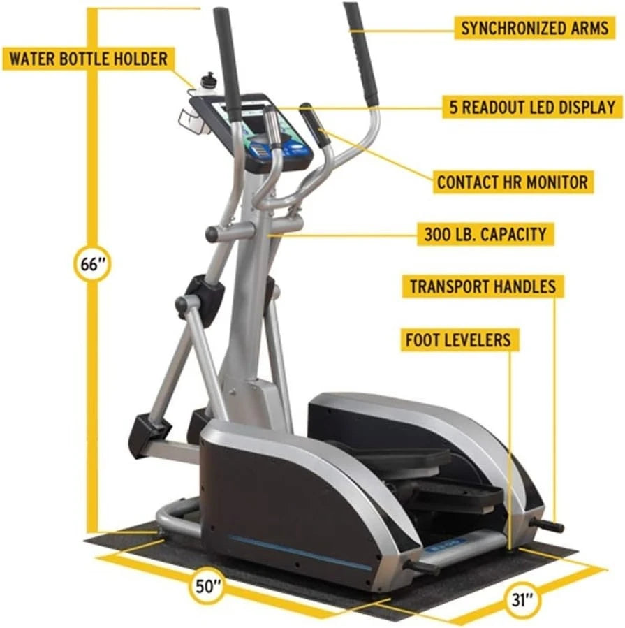 Cardio Workout Crosstrainer Exercising Machines for Home & Commercial Gym with 300lb Weight Capacity