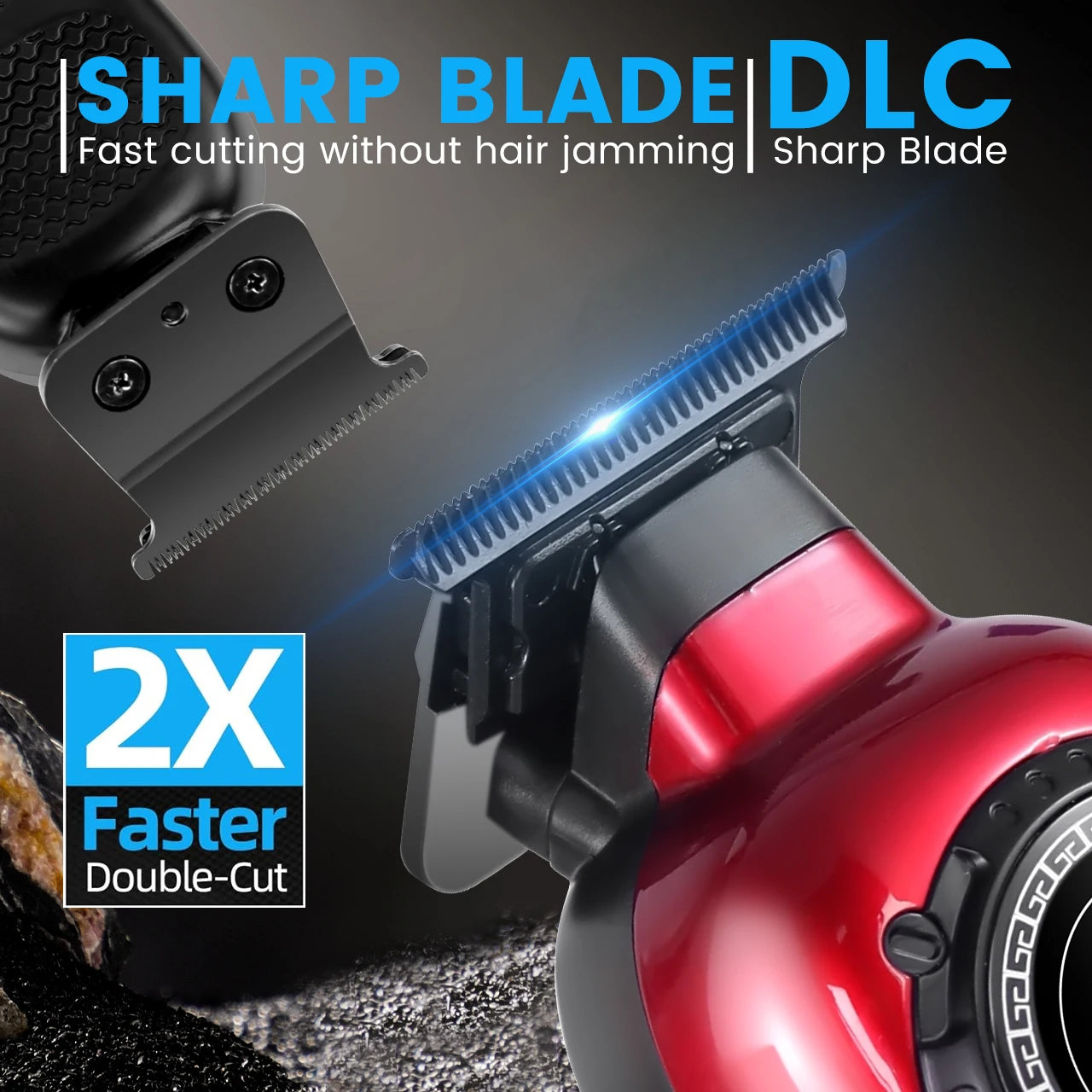 Solimpia Professional Hair Trimmer Electric Hair Clipper with DLC Blade and 7000RPM Rotating Motor
