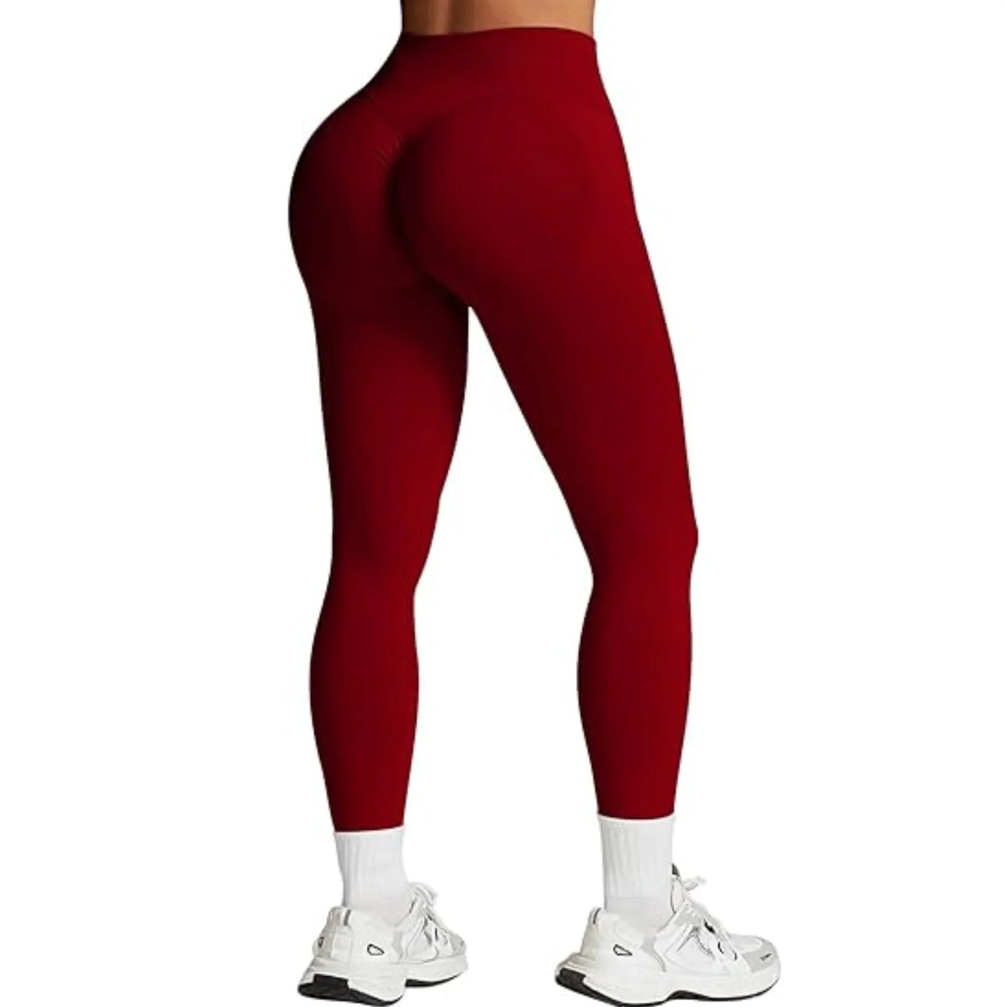 Women High Waist Yoga Training Pants With Logo Elastic