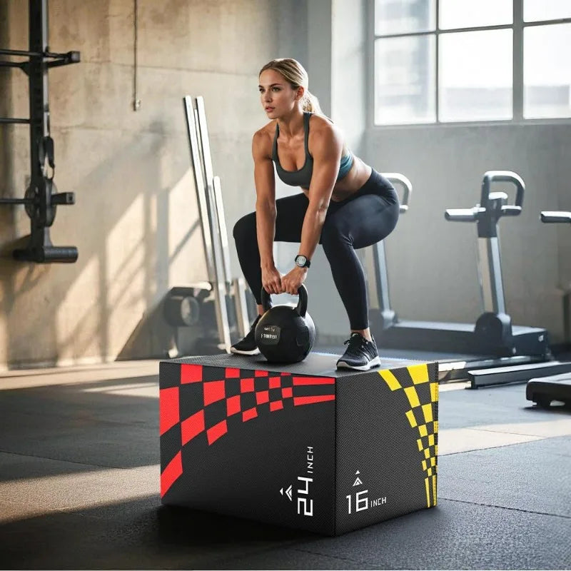 GIKPAL 3 In 1 Heavy Duty Plyometric Jump Box Training