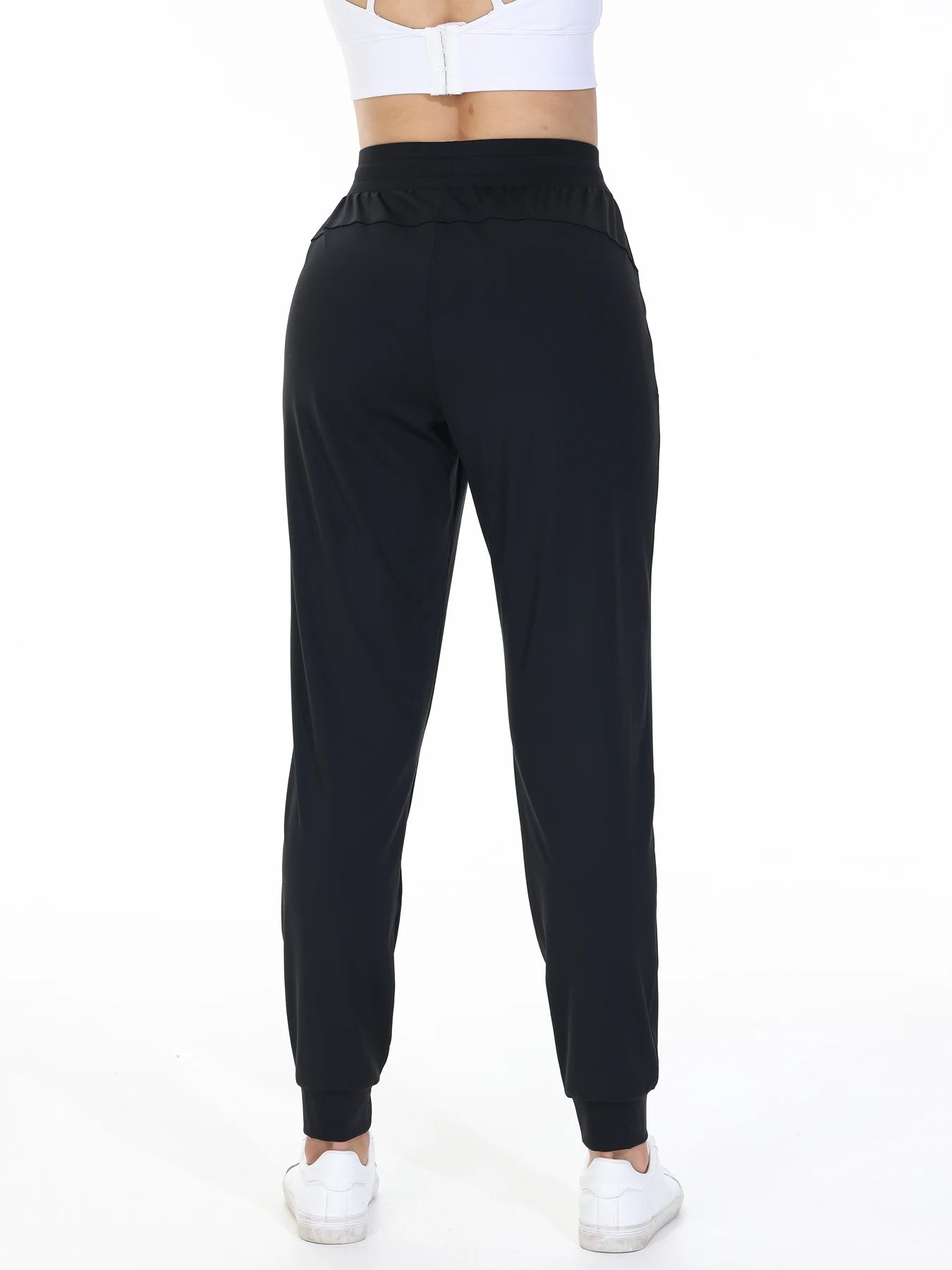 Fujian Womens Fitness Jogging Pants High Belt Drawstring