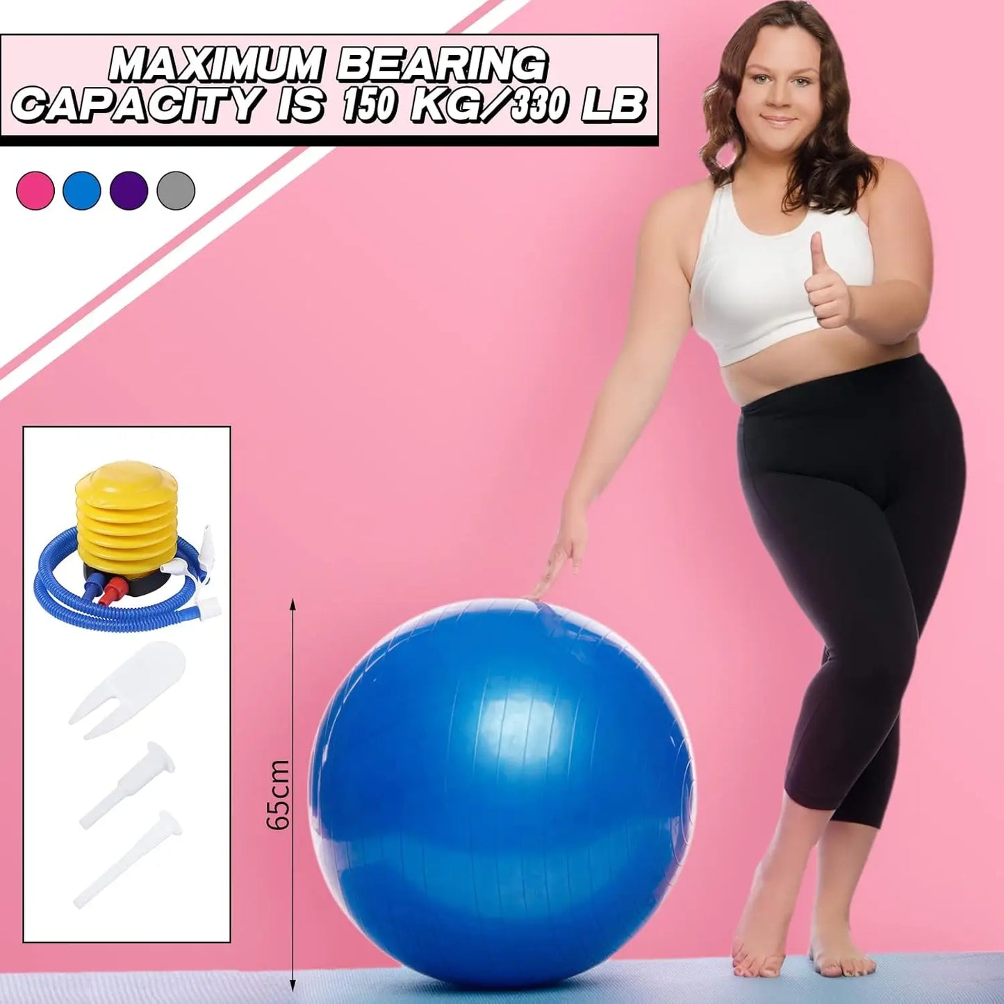 10 Pcs Pilates Exercise Balls for Fitness and Training