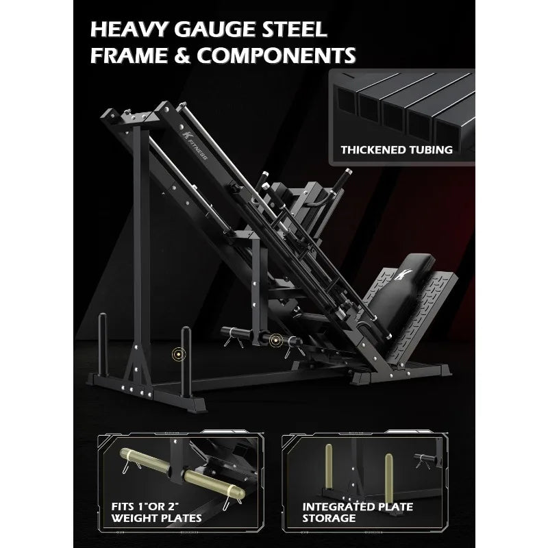 YTYIN Leg Press Hack Squat Machine Two in One SpaceGym