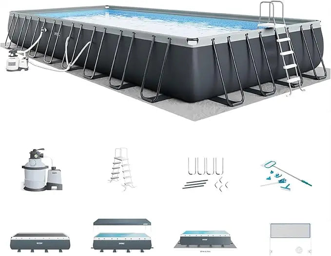Intex Ultra XTR Rectangular Pool Deluxe Set With Pump