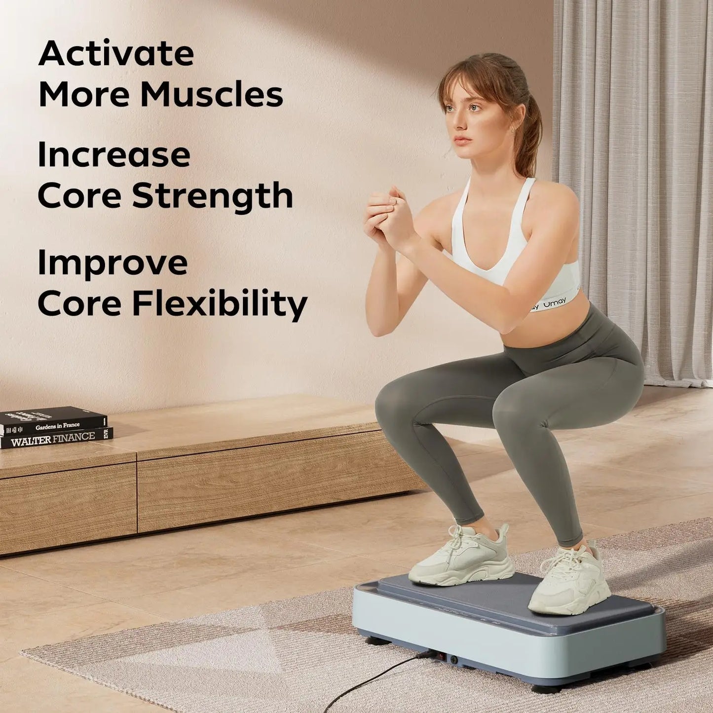 UMAY Vibration Board Exercise Machine For Full Body Workout