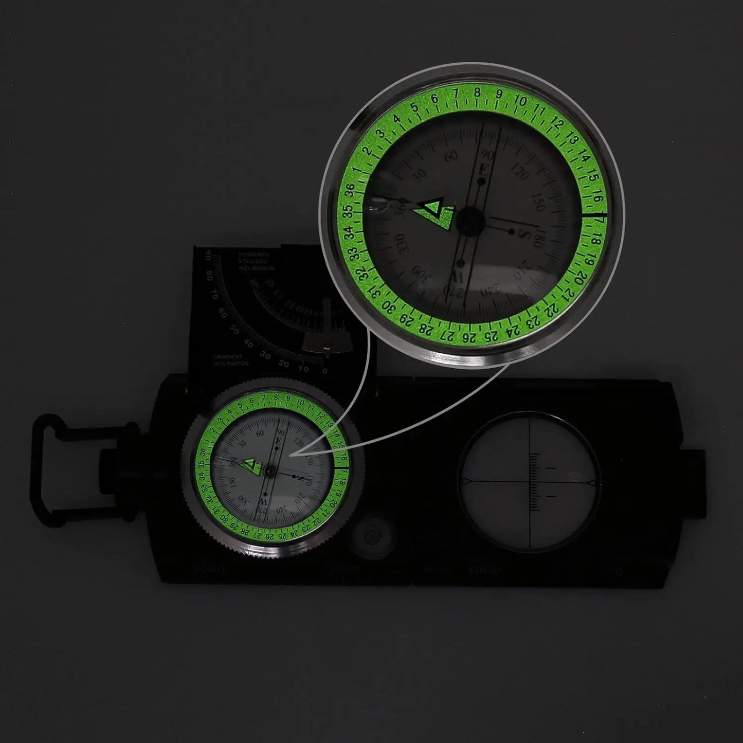 Proster Waterproof Hiking Compass With Fluorescent Scale