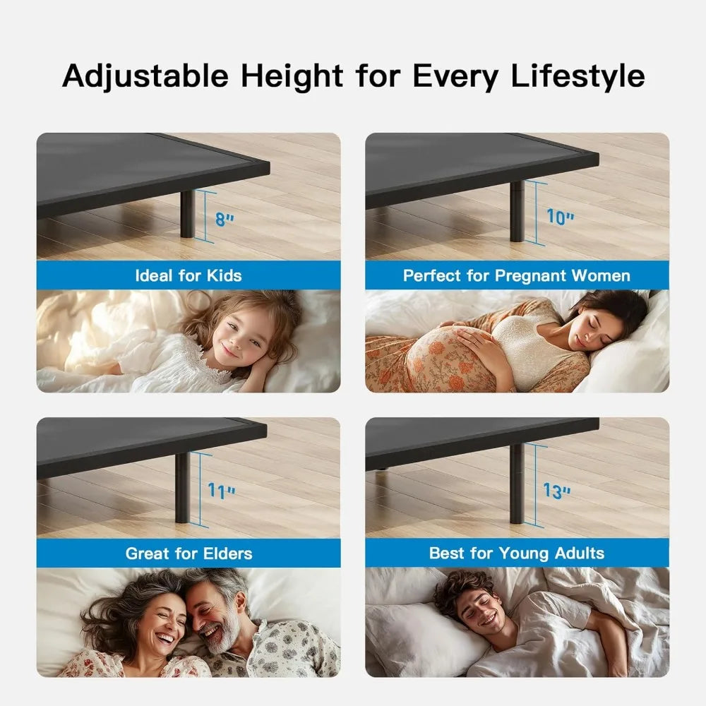 Pipishell Adjustable Bed Frame With Massage USB Ports