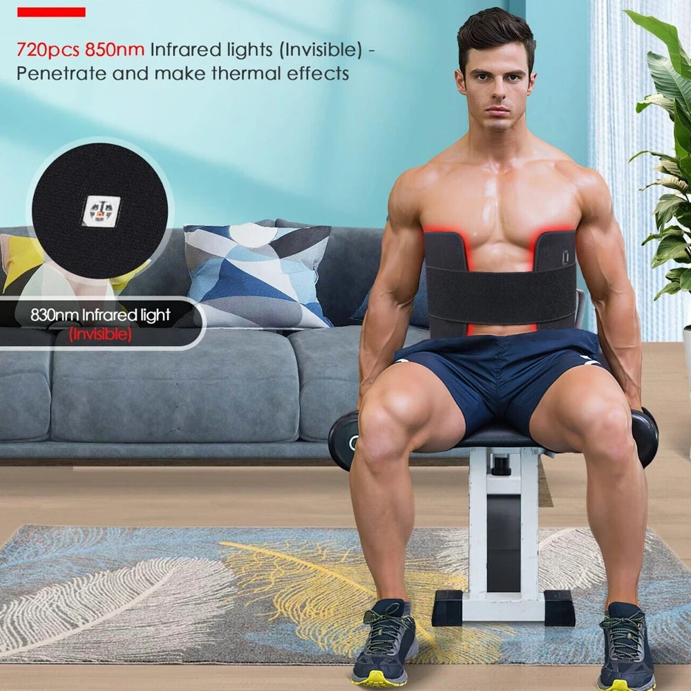 Infrared Red Light Therapy Pad Lumbar Back Belt For Pain