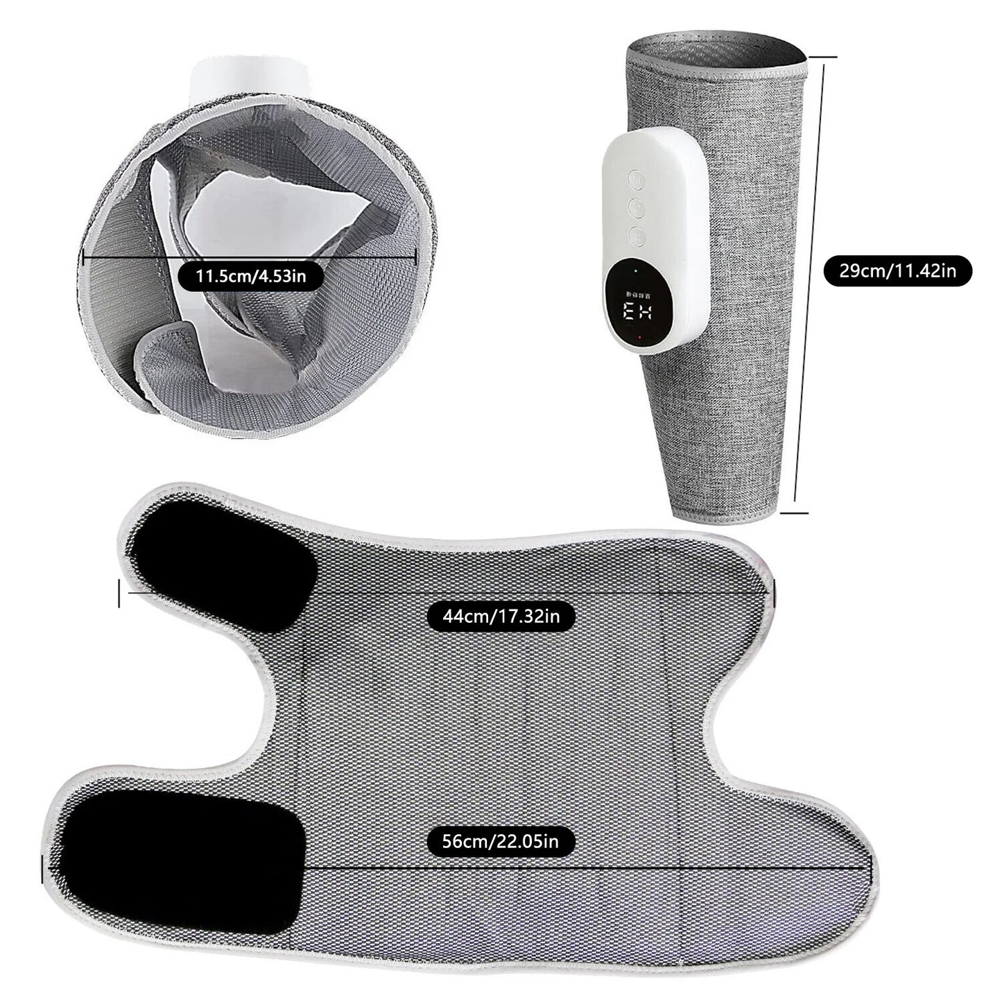 Smart Heating Leg Massage Machine Air Compression USB Rechargeable Wireless Leg Massager for Relaxation Calf Relief Muscle