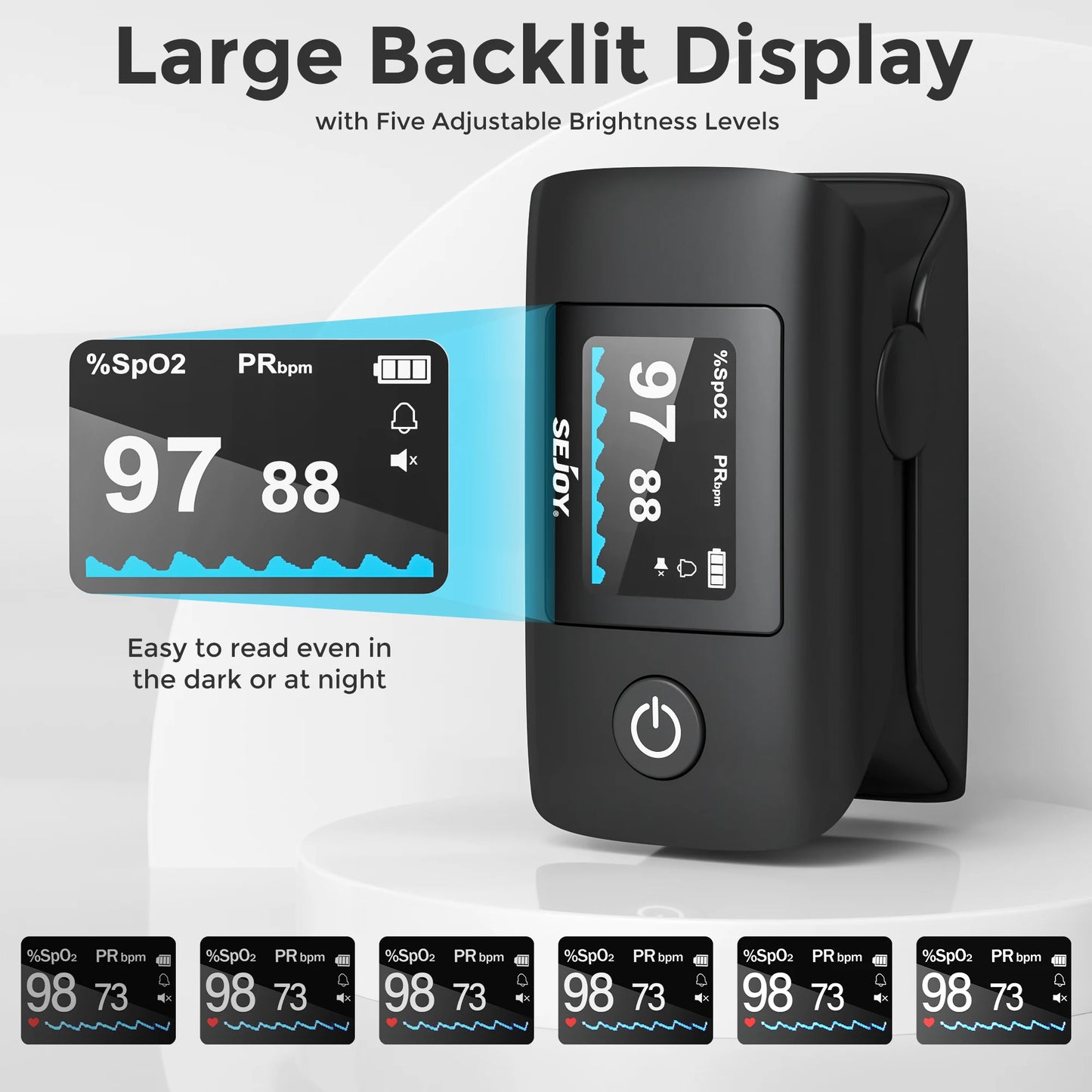 Sejoy Wrist Blood Pressure Monitor And Pulse Oximeter