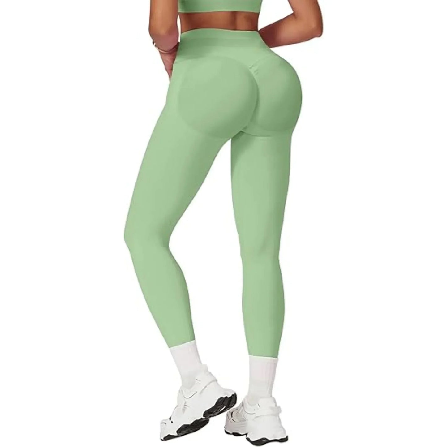 Women High Waist Yoga Training Pants With Logo Elastic