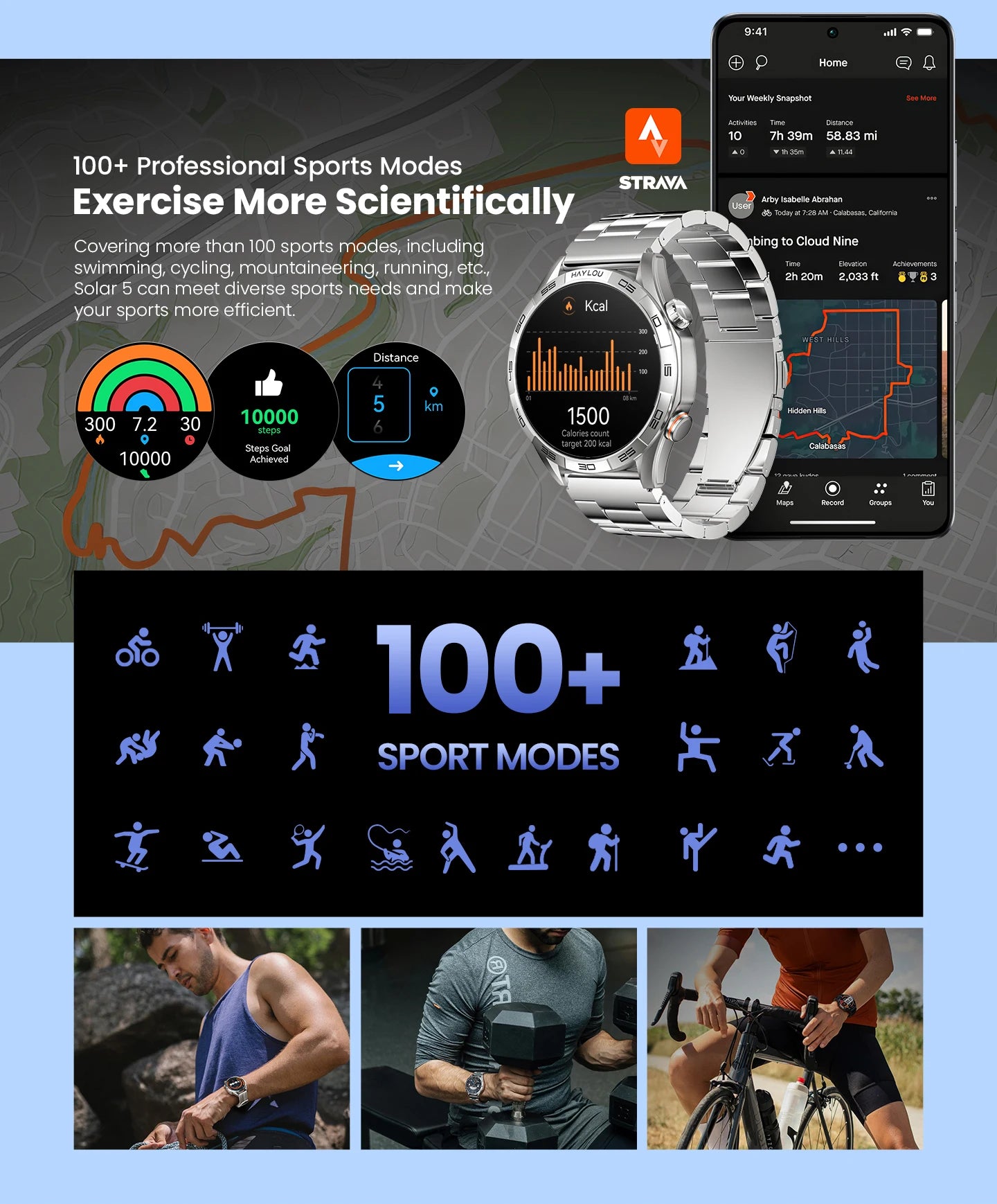 HAYLOU Solar 5 Voice Calling Smartwatch Health Tracking