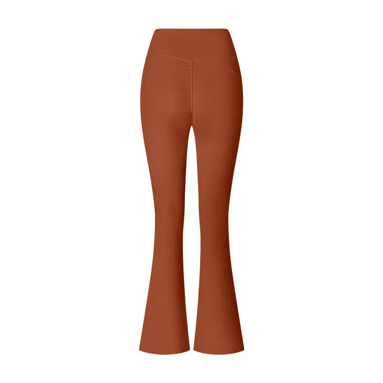 CN Sichuan Guangdong Womens High Waist Flared Leggings