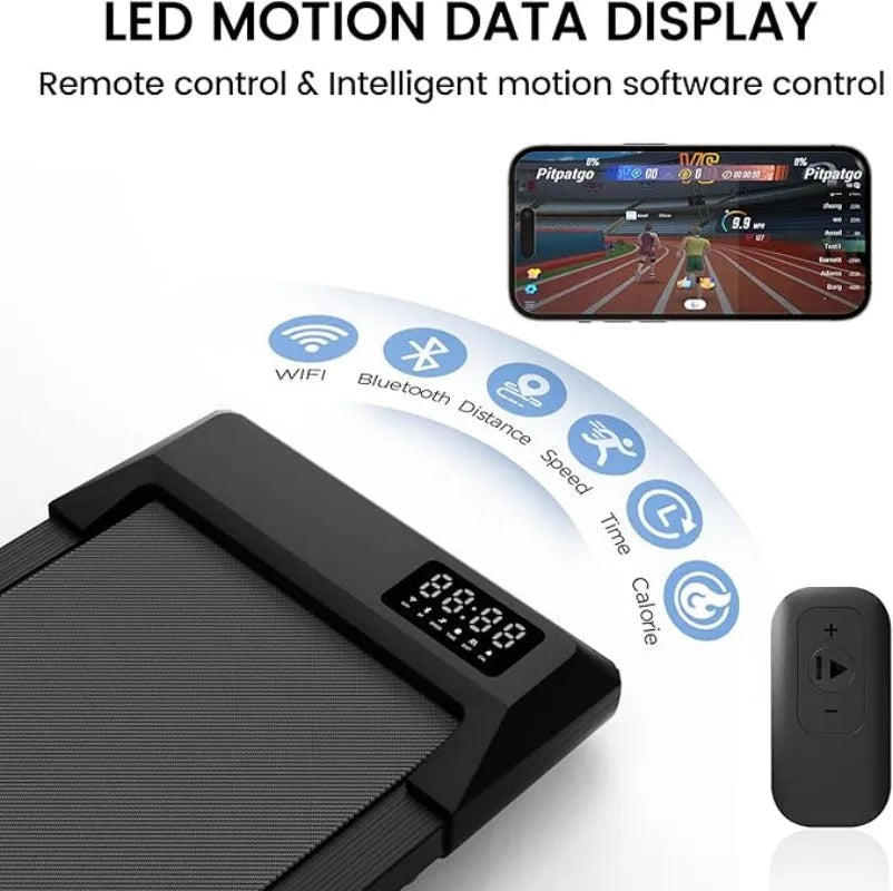 Superun 2in1 Home Office Walking Treadmill With App Remote