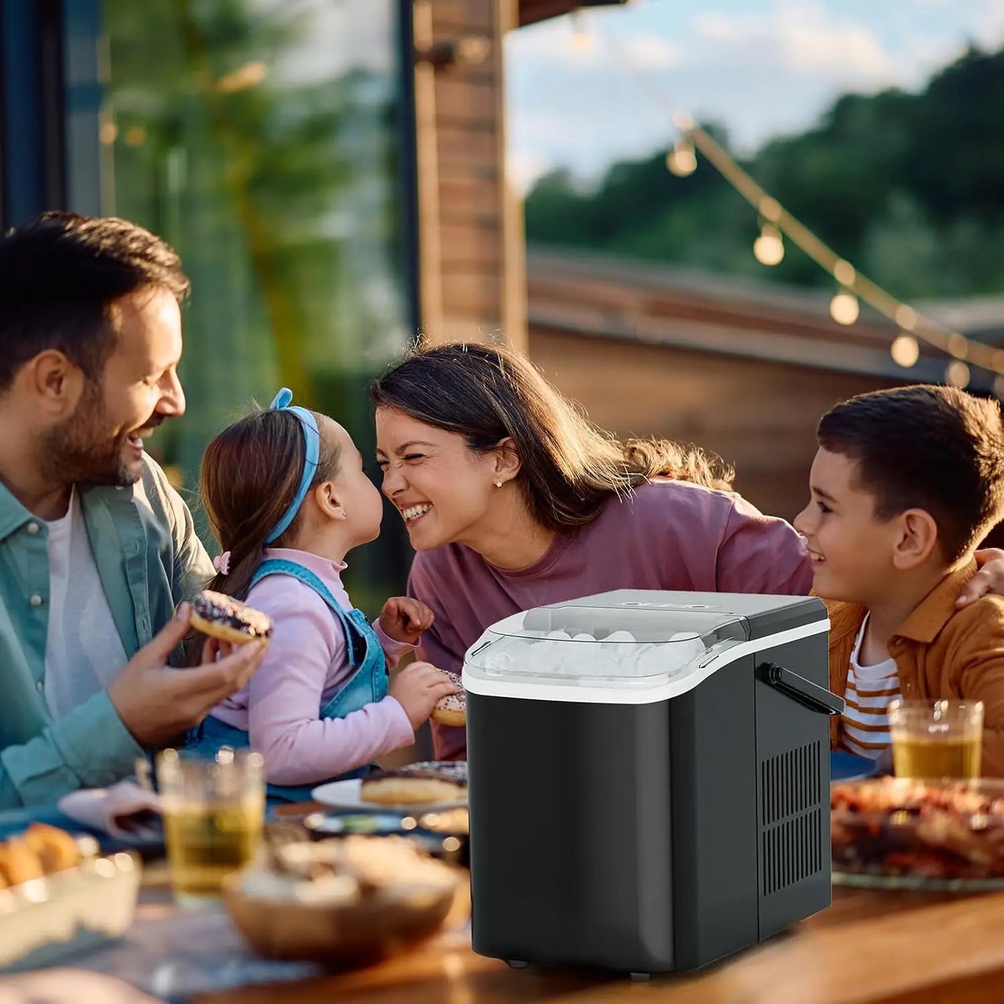 Portable Ice Maker With Auto Clean 9 Cubes For Camping