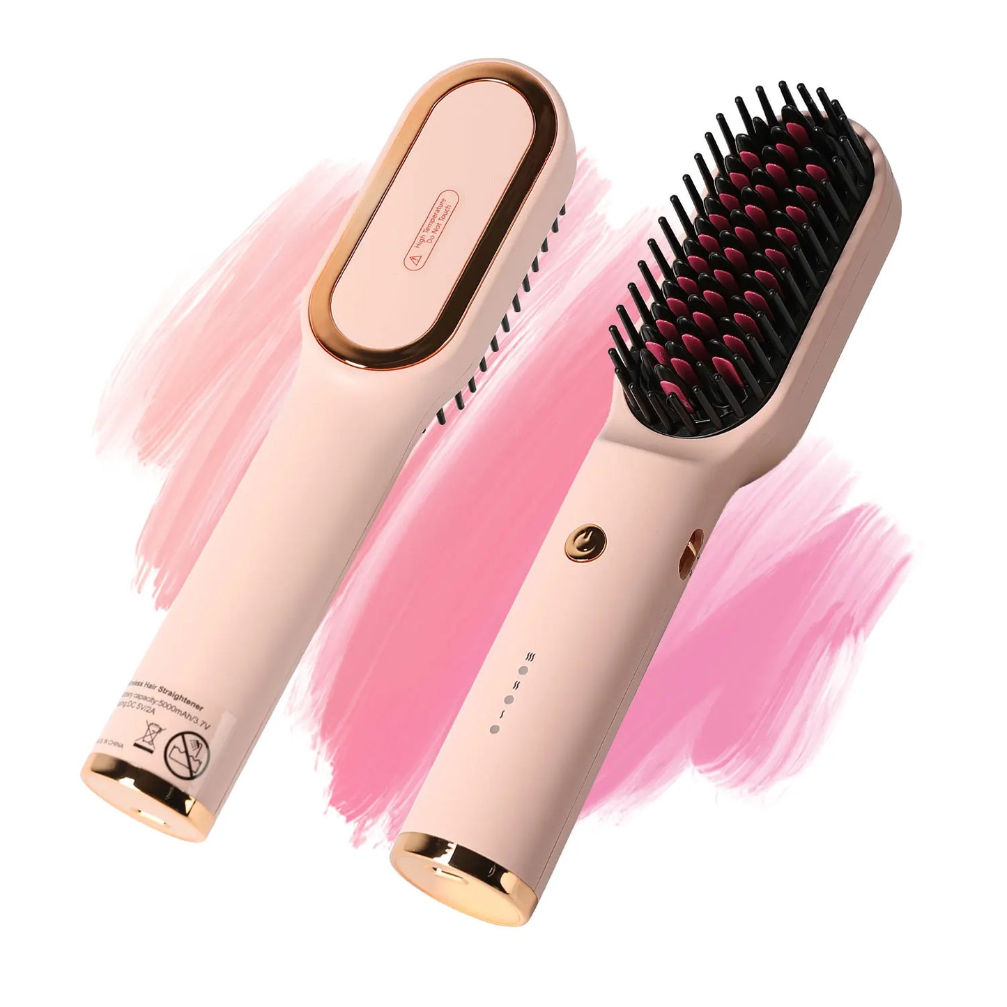 KIPOZI 1.25 Inch Thermal Brush Curling Iron Brush with LCD Display 16 Adjustable Temperatures Auto Shut Off