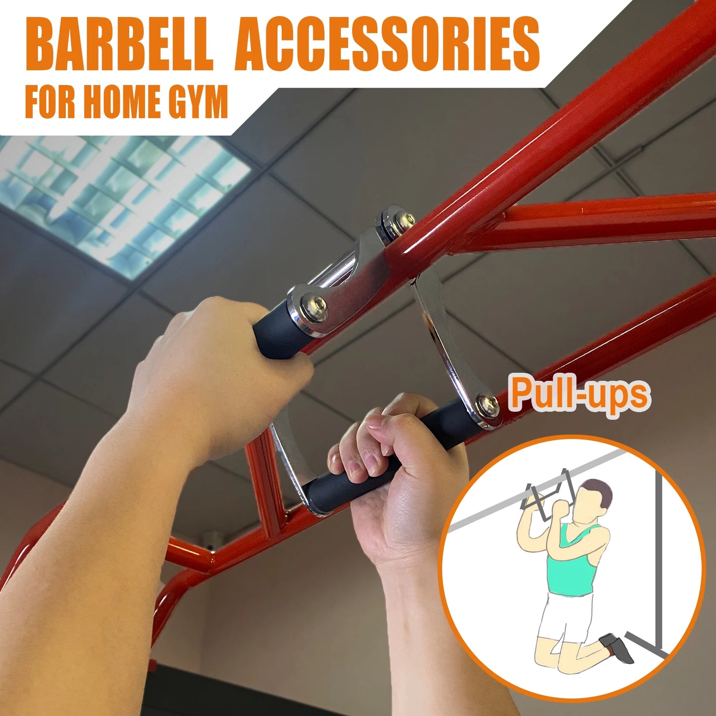 V Bar Row Landmine Handle Attachment for Barbell Bars T Bar Row Attachment Core Strength Training Accessories