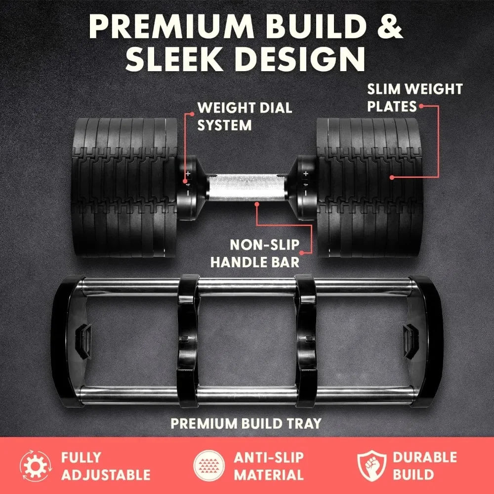 Hign-concerned Adjustable Dumbbell 9 in 1 Weight Options