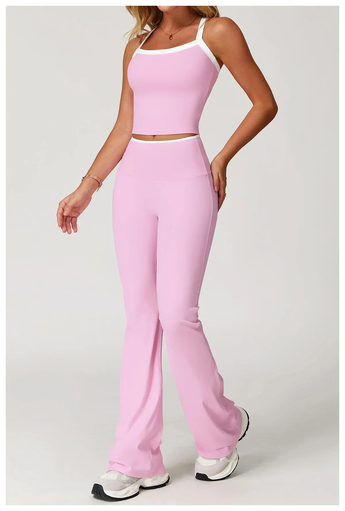 SWELTERINGCN Women 2 Piece Tracksuit Yoga Set Gym Wear