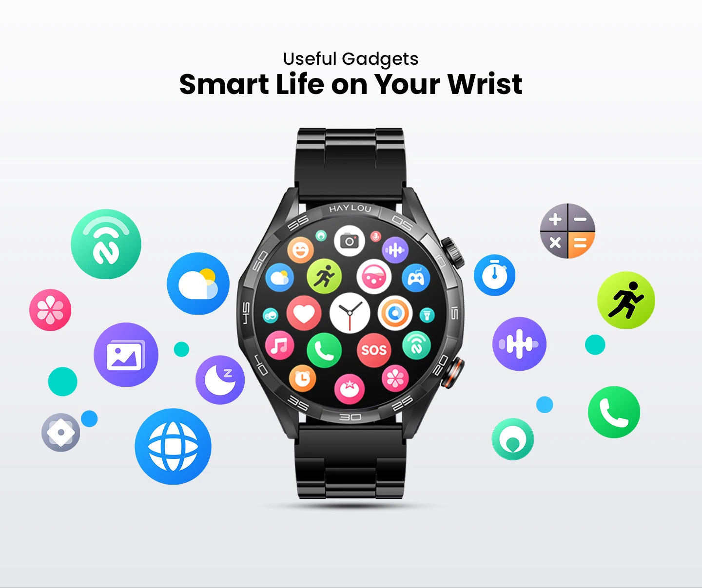 HAYLOU Solar 5 Voice Calling Smartwatch Health Tracking