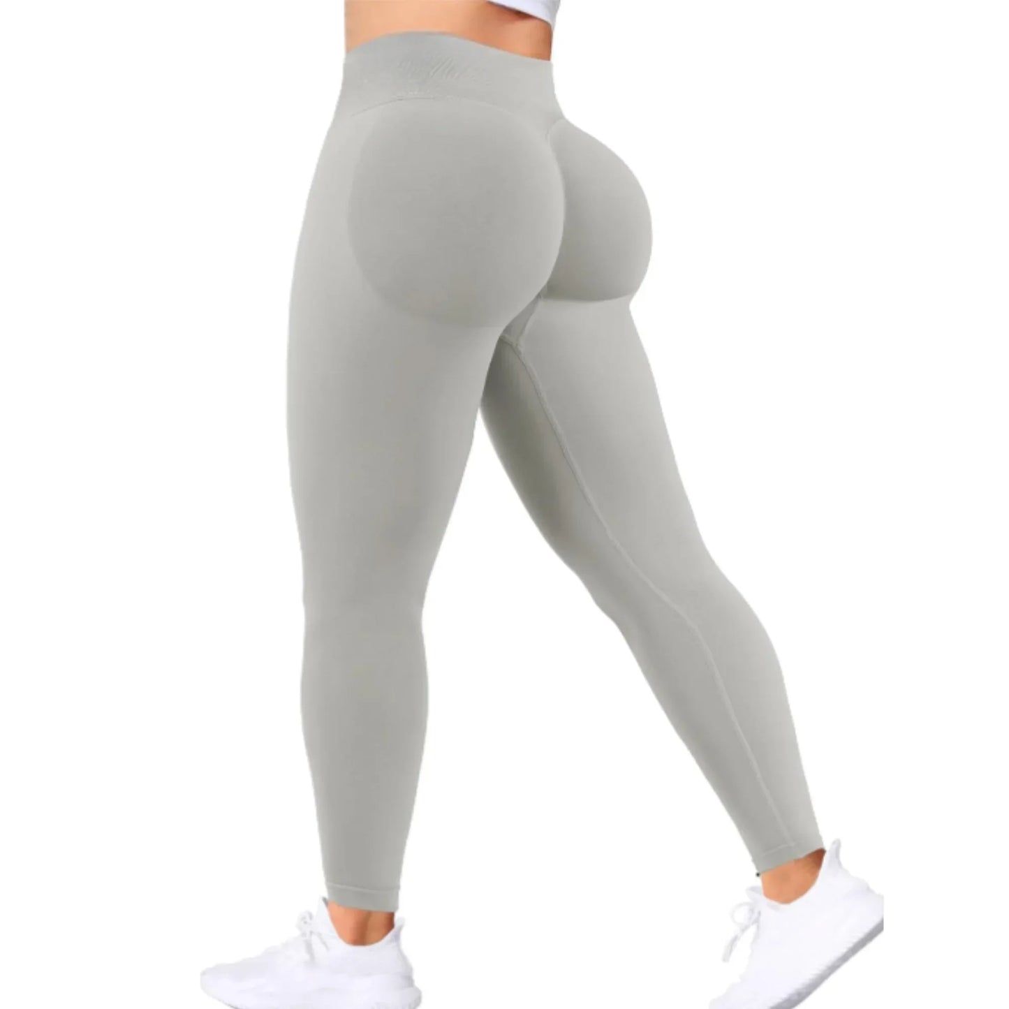 Women High Waist Yoga Training Pants With Logo Elastic