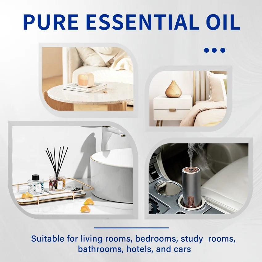 HIQILI Woody Fragrance Oils Gift Set Six Piece For Diffusers