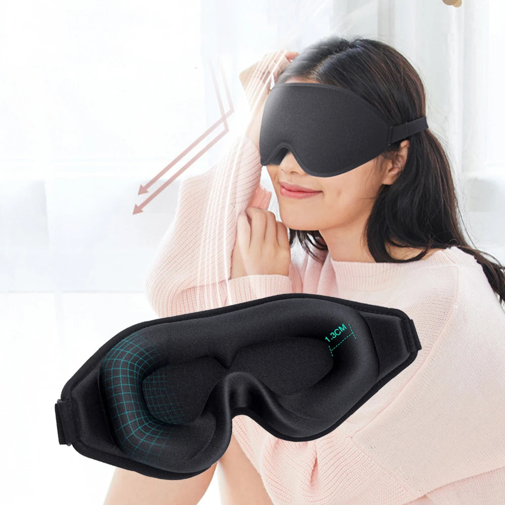MERALLE 3D Sleep Mask Light Blocking Blindfold for Sleep