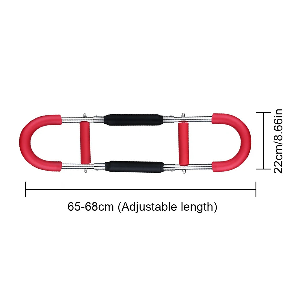 Twister Arm Exerciser with Foam Handle Adjustable Spring Workout Bar Forearm Triceps Chest Expander Portable Fitness Equipment