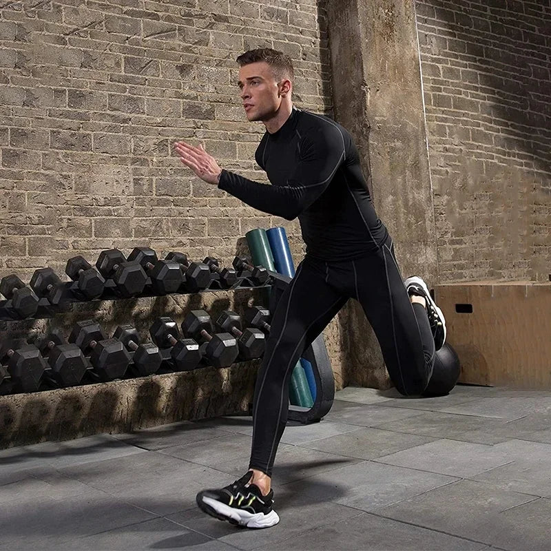 Mens Quick Dry Running Long Sleeve T Shirt For Gymwear