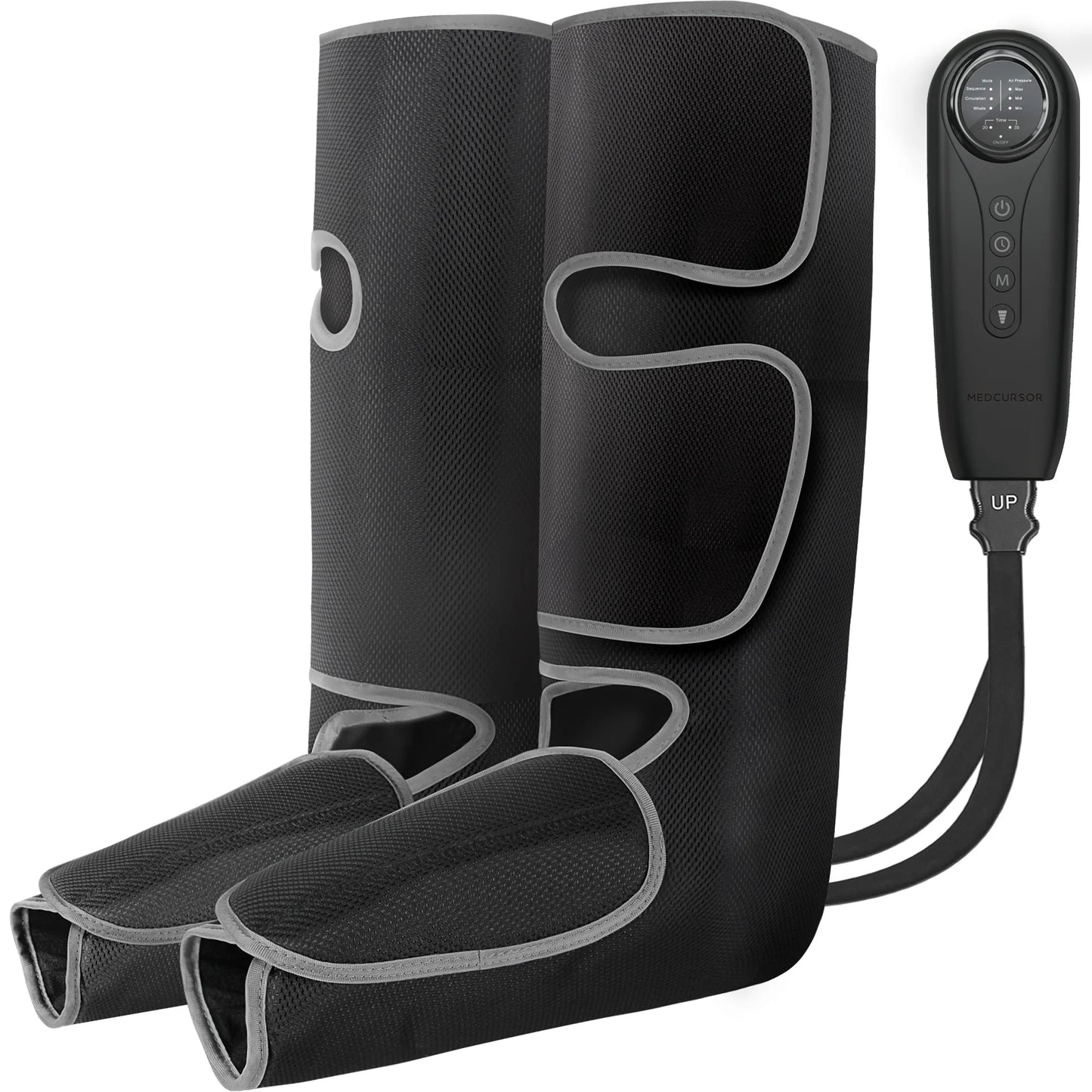 Medcursor Air Compression Leg Massager Calf Wraps for Blood Circulation and Relaxation Swelling Relief Physical Massage Boot