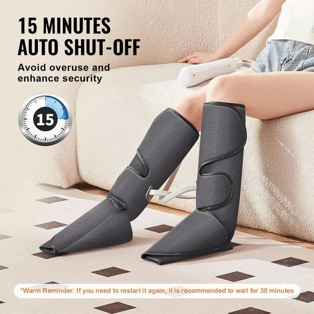 Leg Massager Air Compression Foot Calf Massager 3 Modes 3 LCD Controller for circulation Swelling Pain Relief Gift
