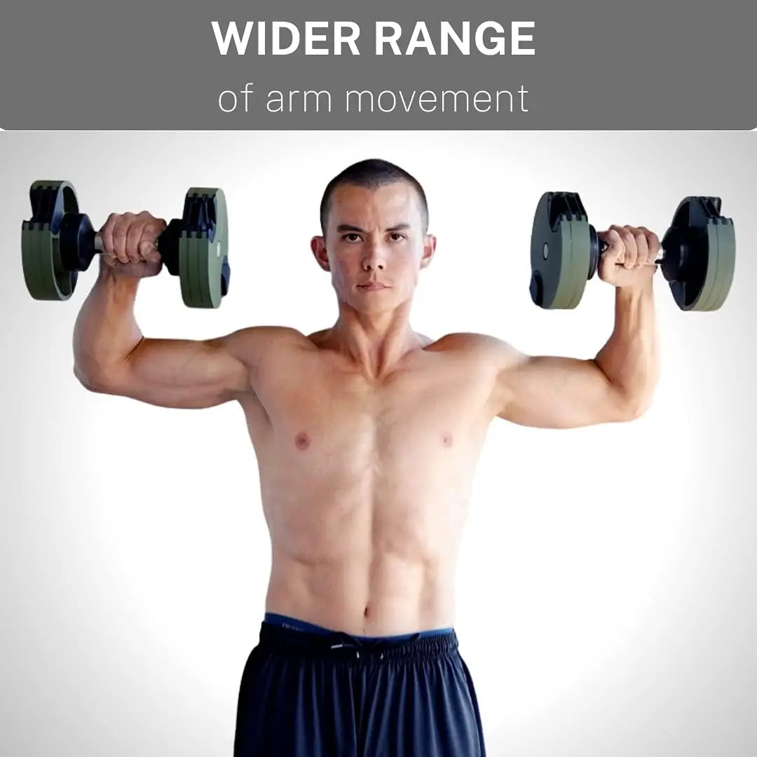 Adjustable Dumbbell Set With Quick Weight Change For Home Gyms