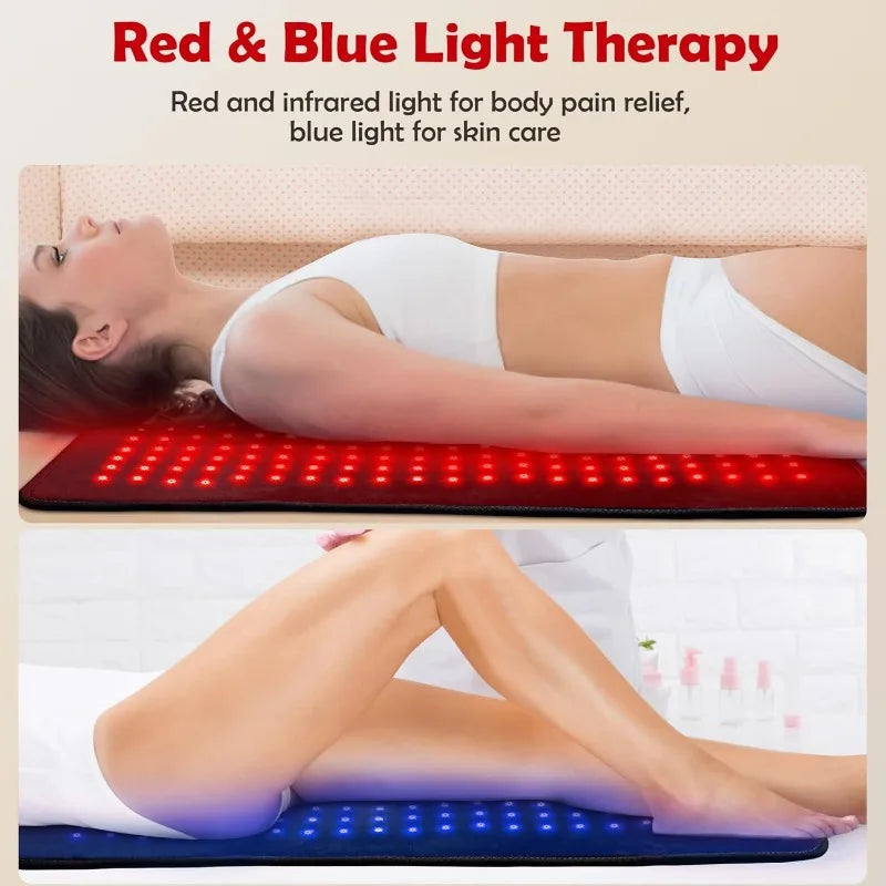 Hignconcerned Red And Blue Light Therapy Pad 210 LEDs