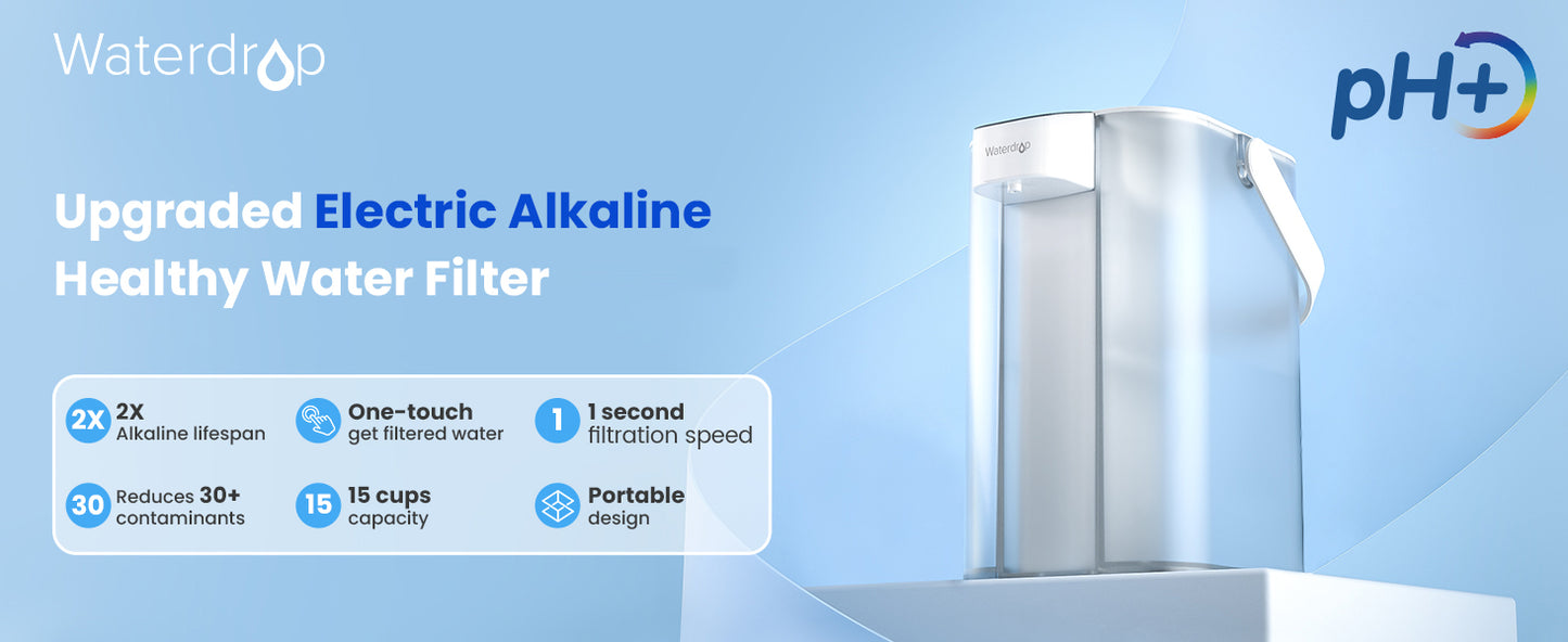Waterdrop Alkaline Filter Pitcher NSF 42 Countertop