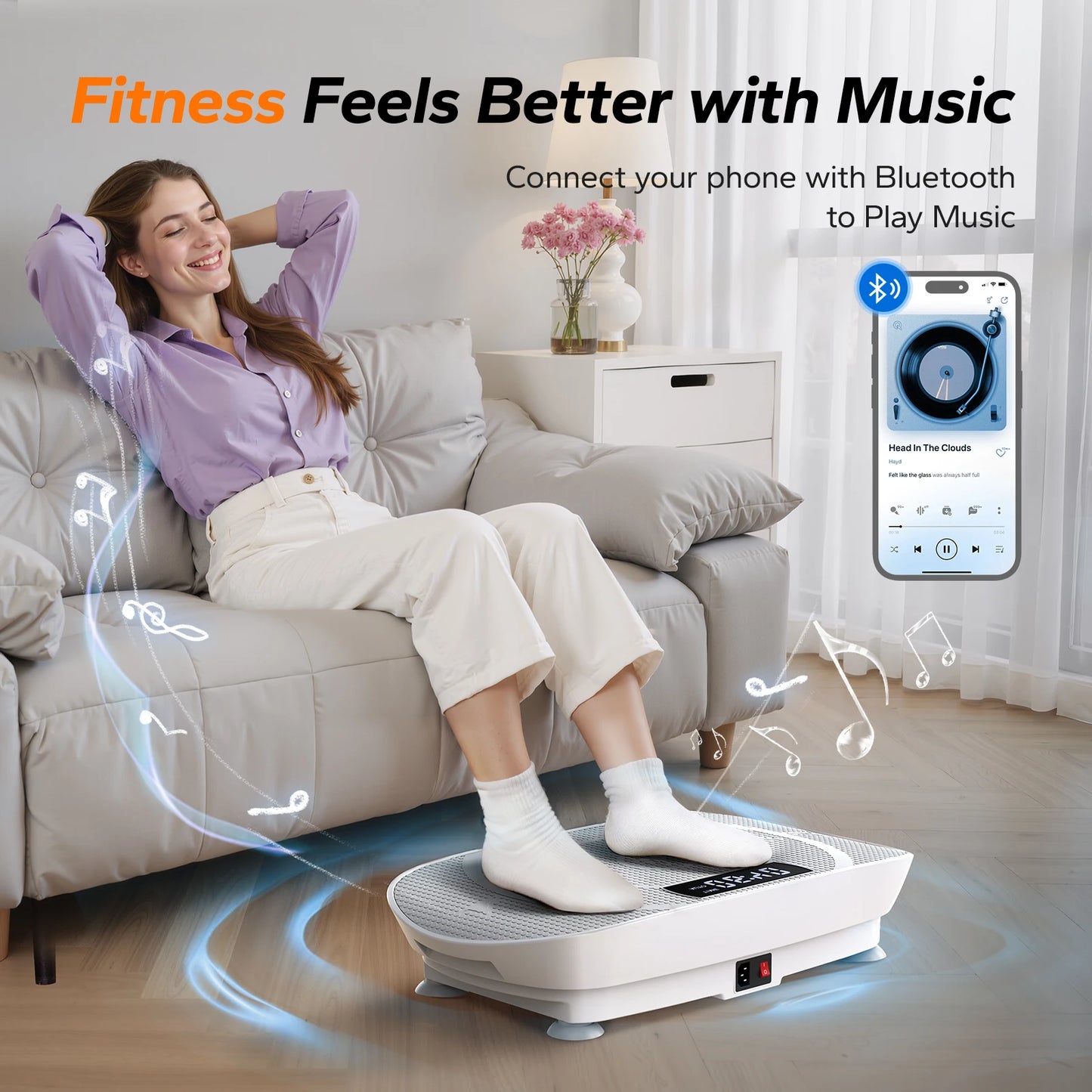 MERACH Vibration Plate Exercise Machine Whole Body Workout Platform For Fitness And Weight Loss Shaping