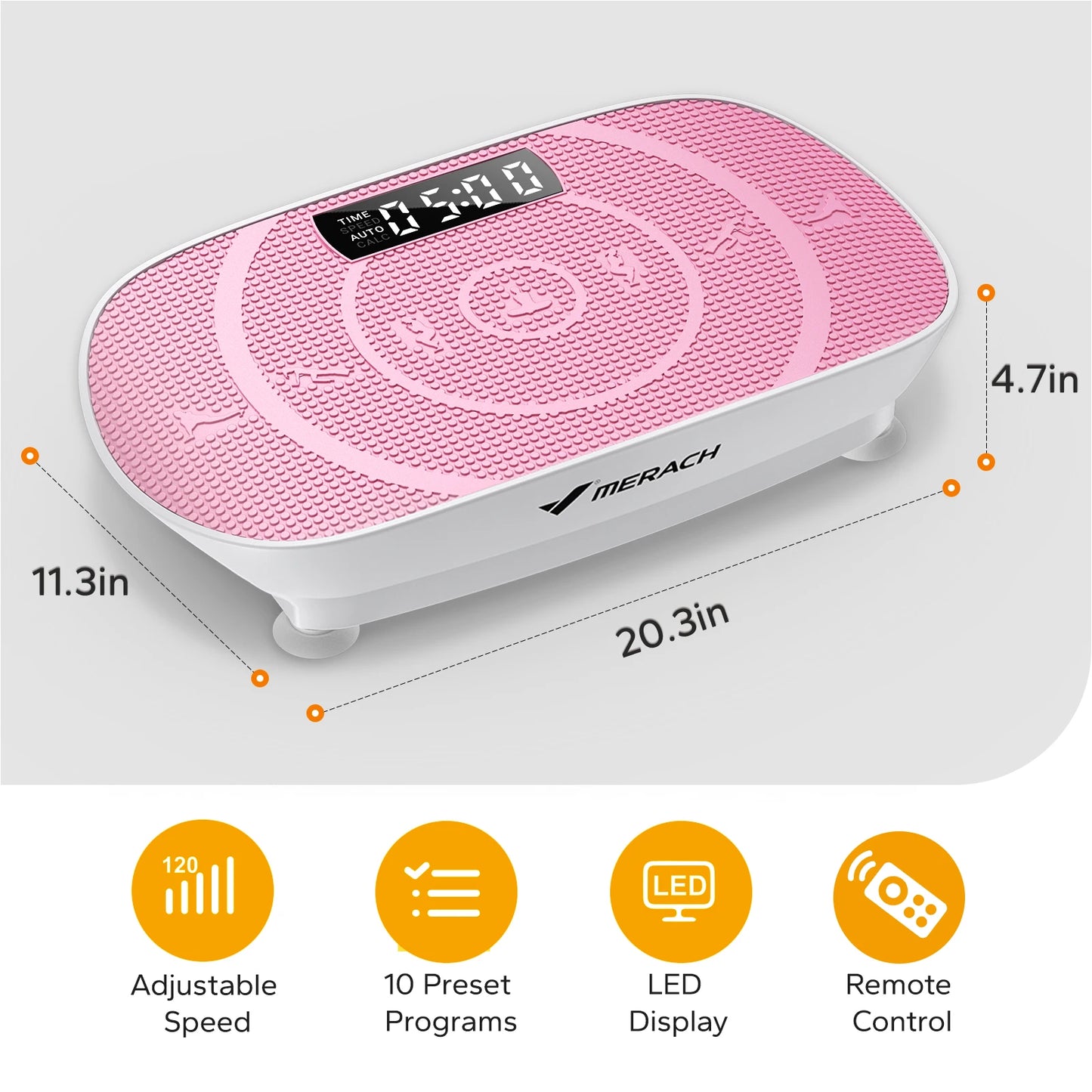 MERACH Vibration Plate Exercise Machine Whole Body Workout Platform For Fitness And Weight Loss Shaping