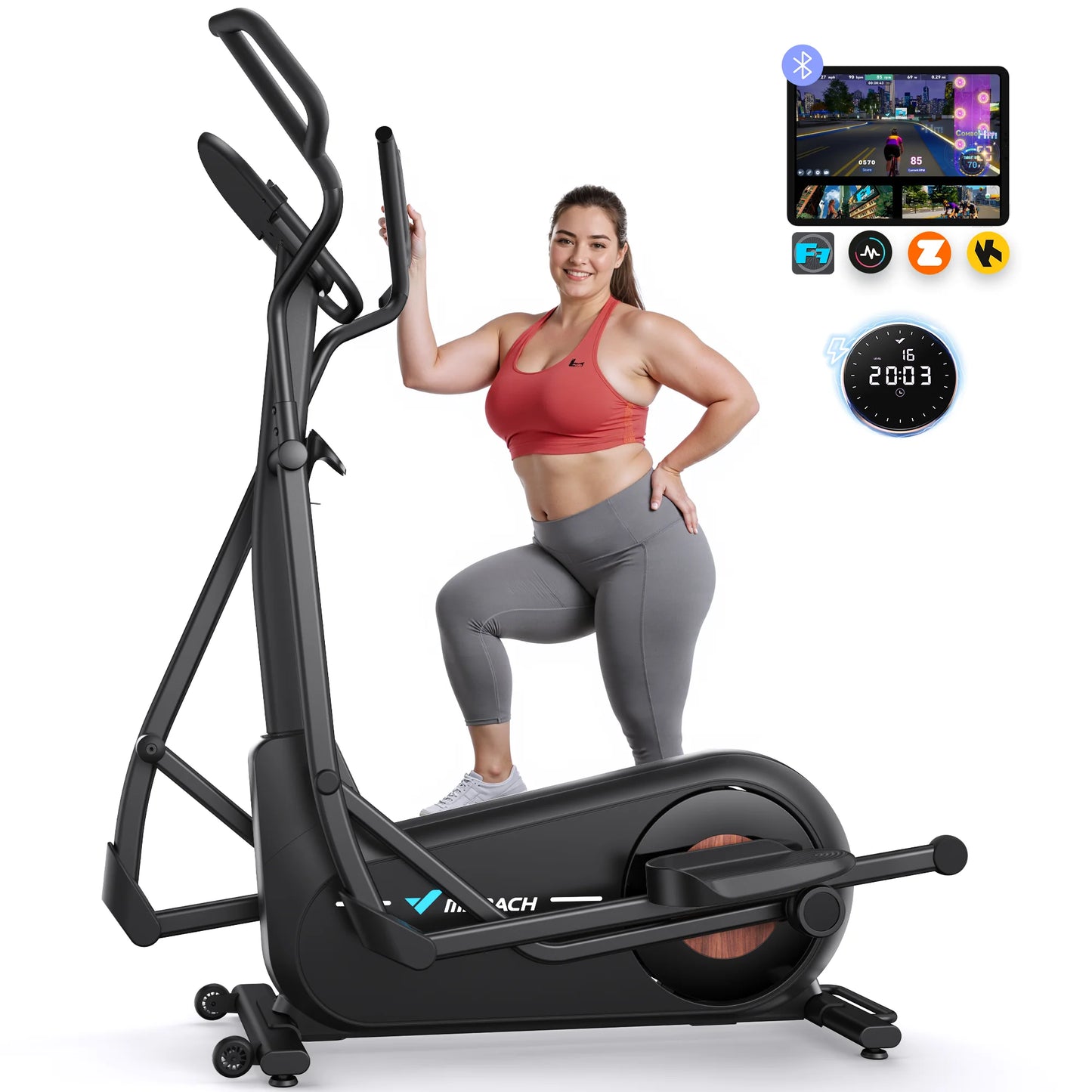 Merach Elliptical Exercise Machine With 8 Resistance Levels