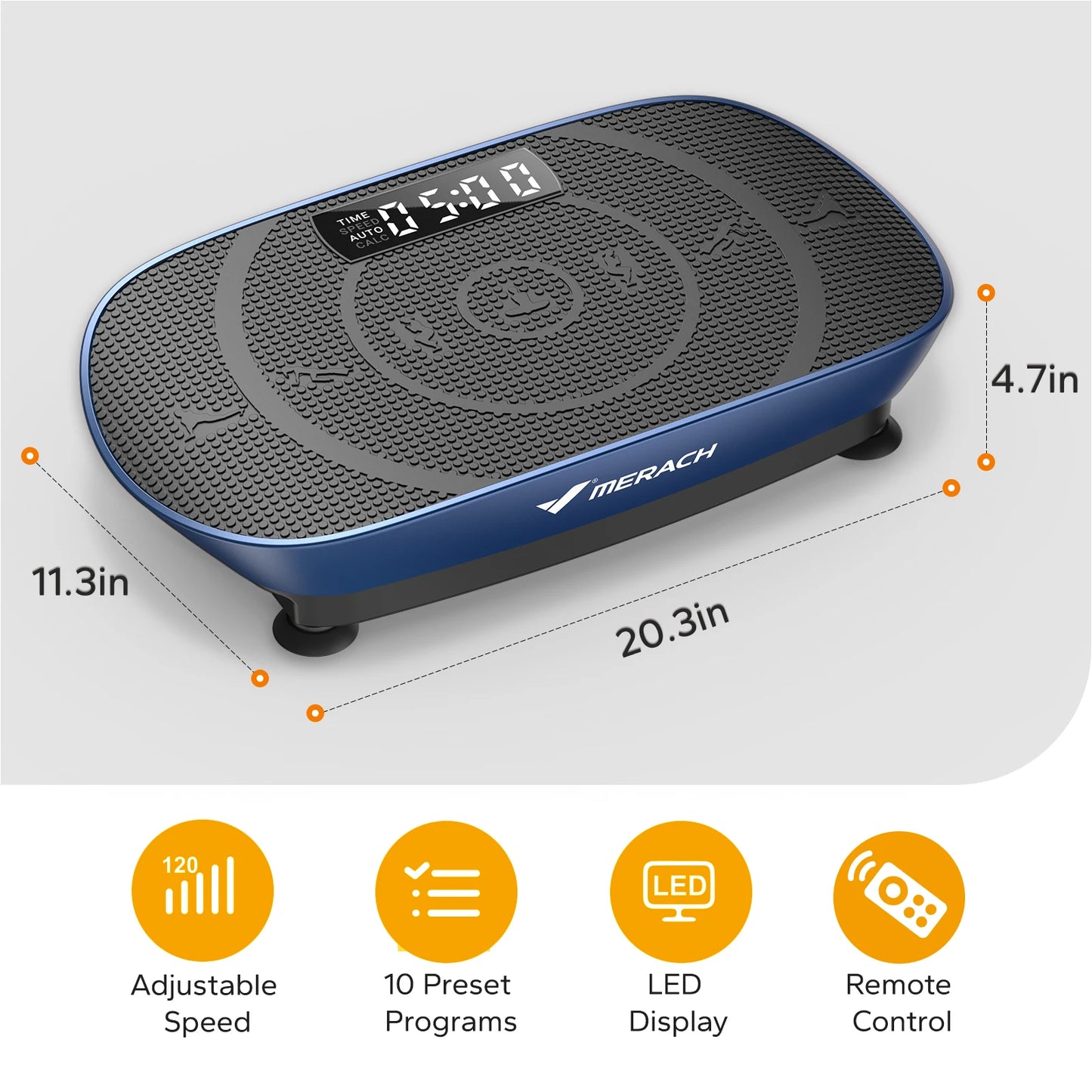 MERACH Vibration Plate Exercise Machine Whole Body Workout Platform For Fitness And Weight Loss Shaping