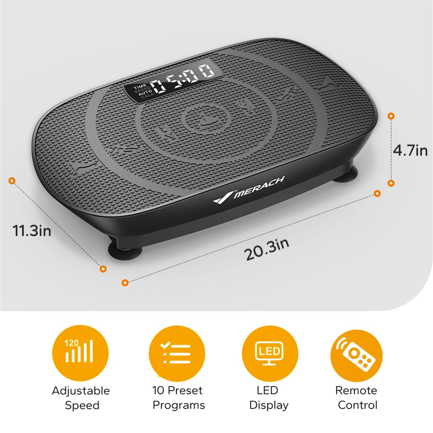 MERACH Vibration Plate Exercise Machine Whole Body Workout Platform For Fitness And Weight Loss Shaping