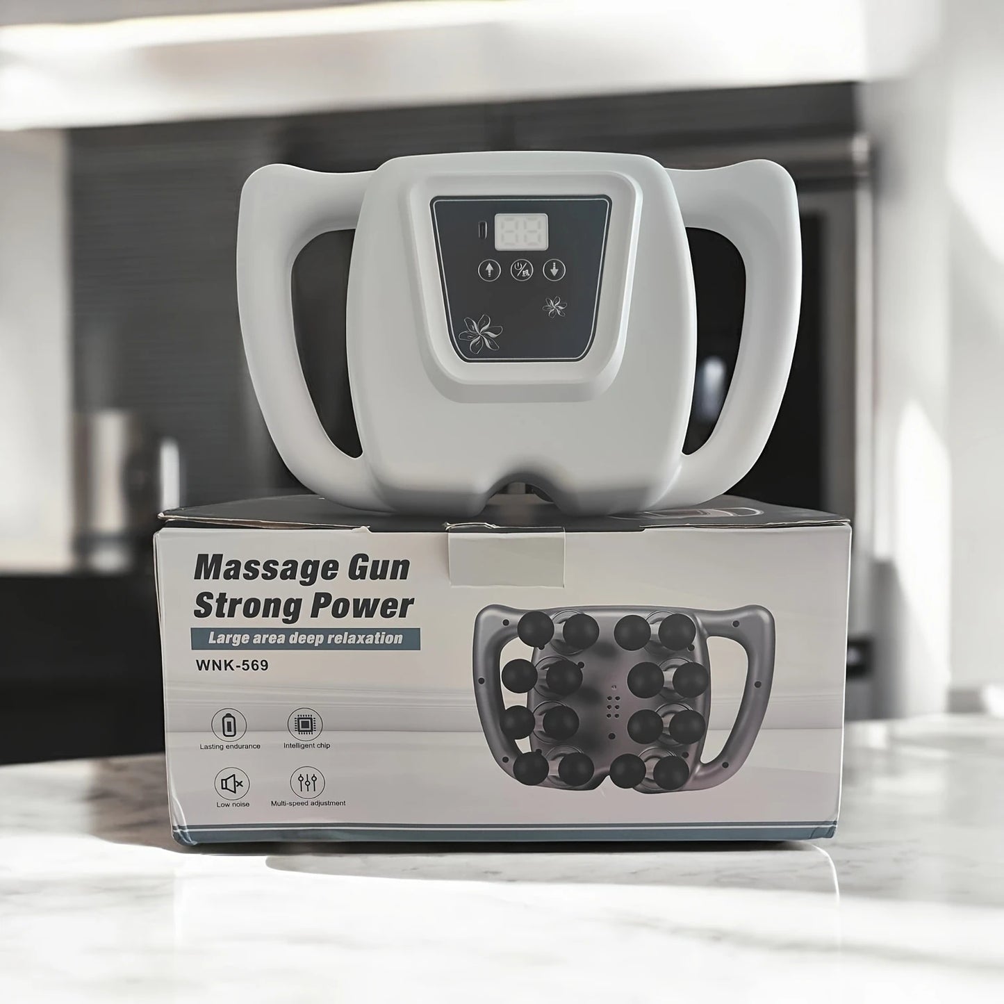 16 Heads Kneading Back and Leg Massager With 6 Modes