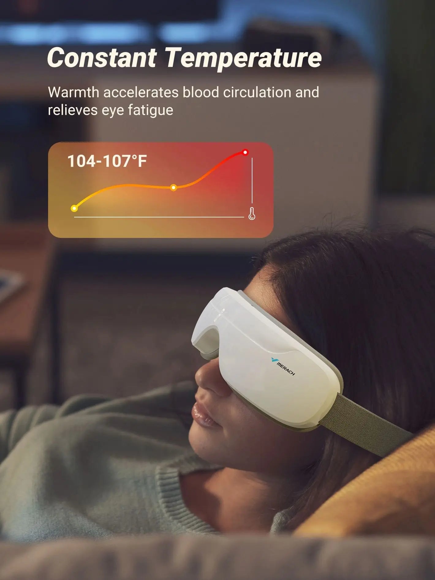 MERACH Eye Massager with Heat Compression and Bluetooth Music Eye Care Device Smart Eye Mask for Birthday Gifts Free shipping