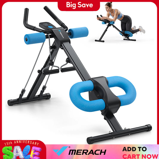 MERACH Abdominal Exercise Machine Adjustable Trainer System