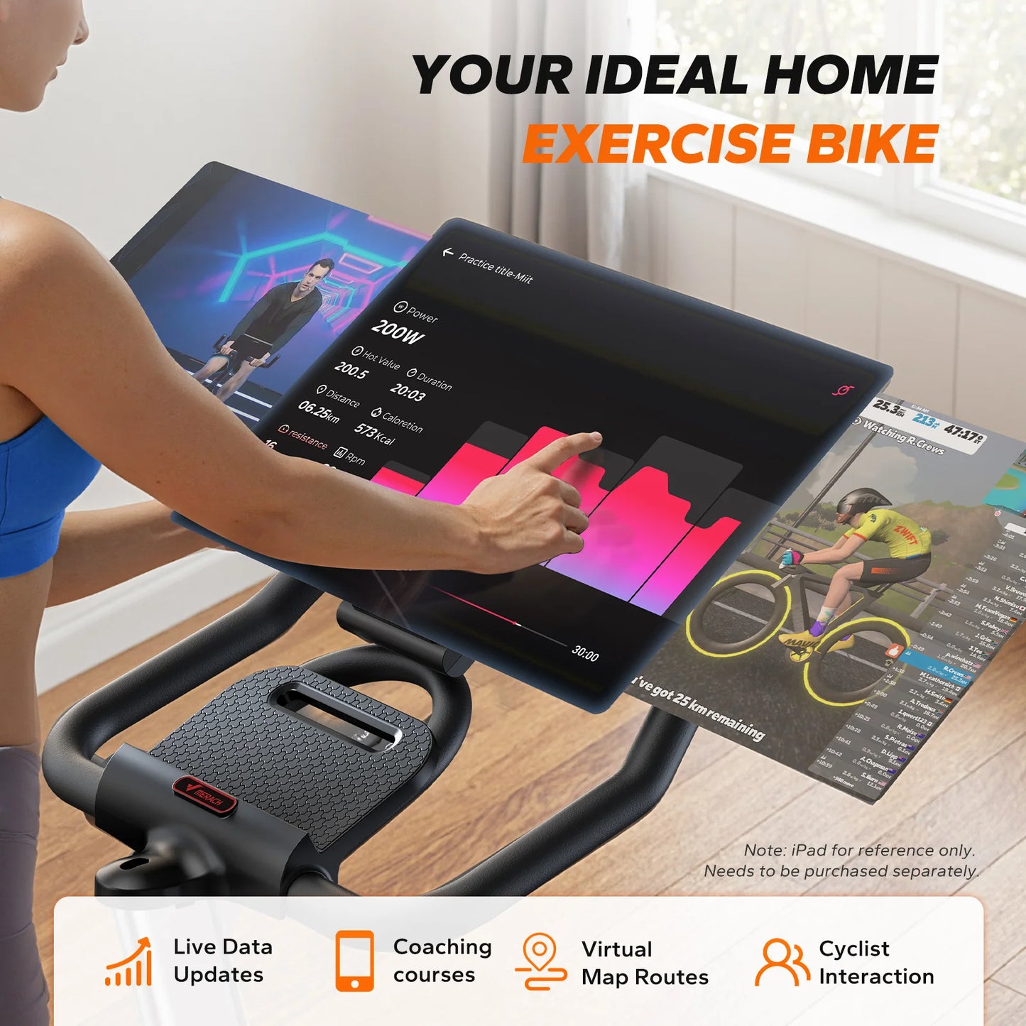 MERACH S38 Indoor Exercise Bike With Magnetic Resistance