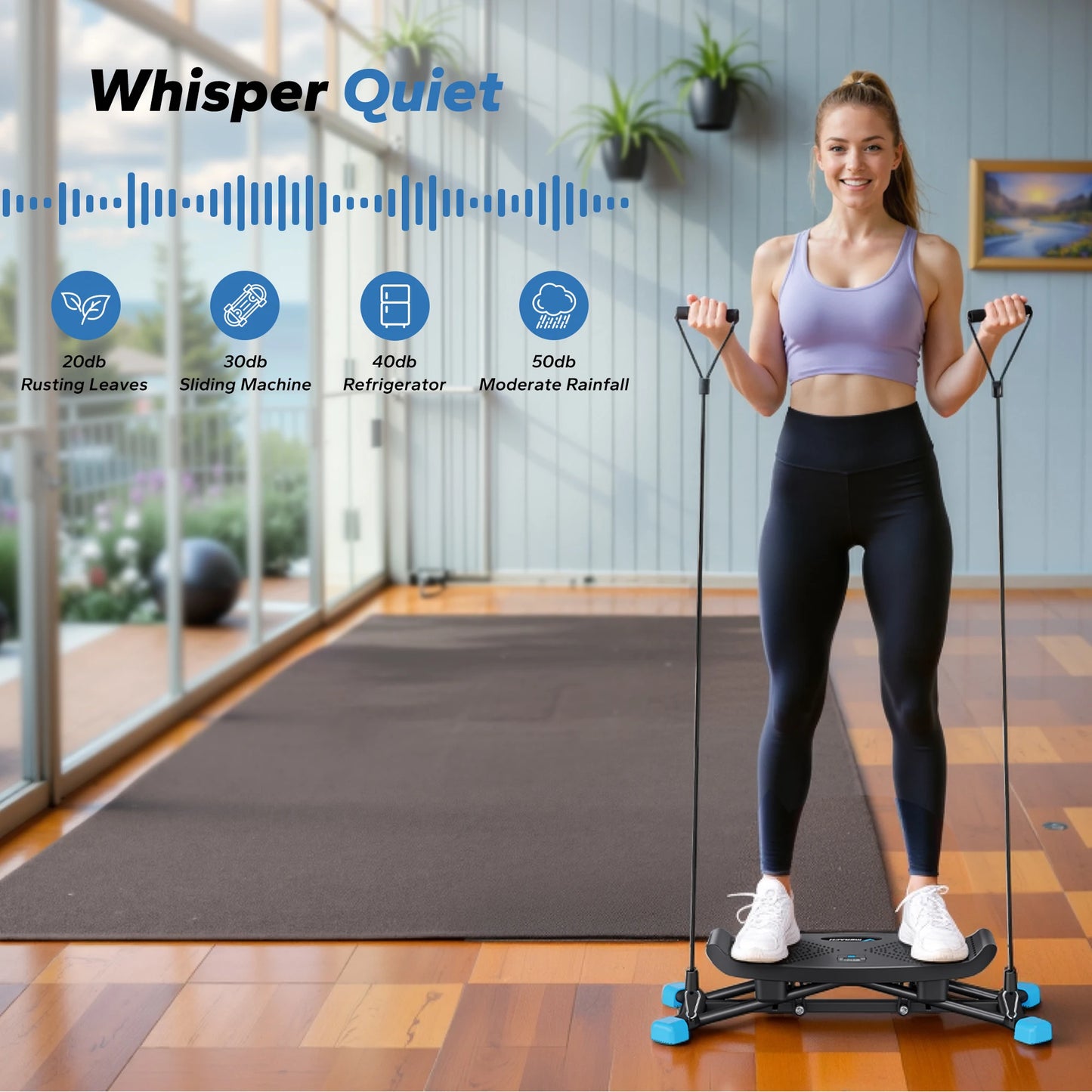 MERACH Ski Machine for Full Body Cardio Workout Home Gym